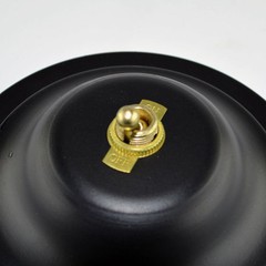 Toggle Switch on/off – Brass Plated – 6A/120V – Steampunk Switch 2-Wire