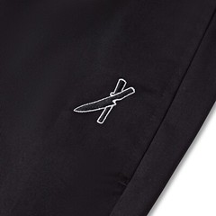The Vocal Chef Company, Tapered, Fitted Chef Trousers, Slim Leg, Black.