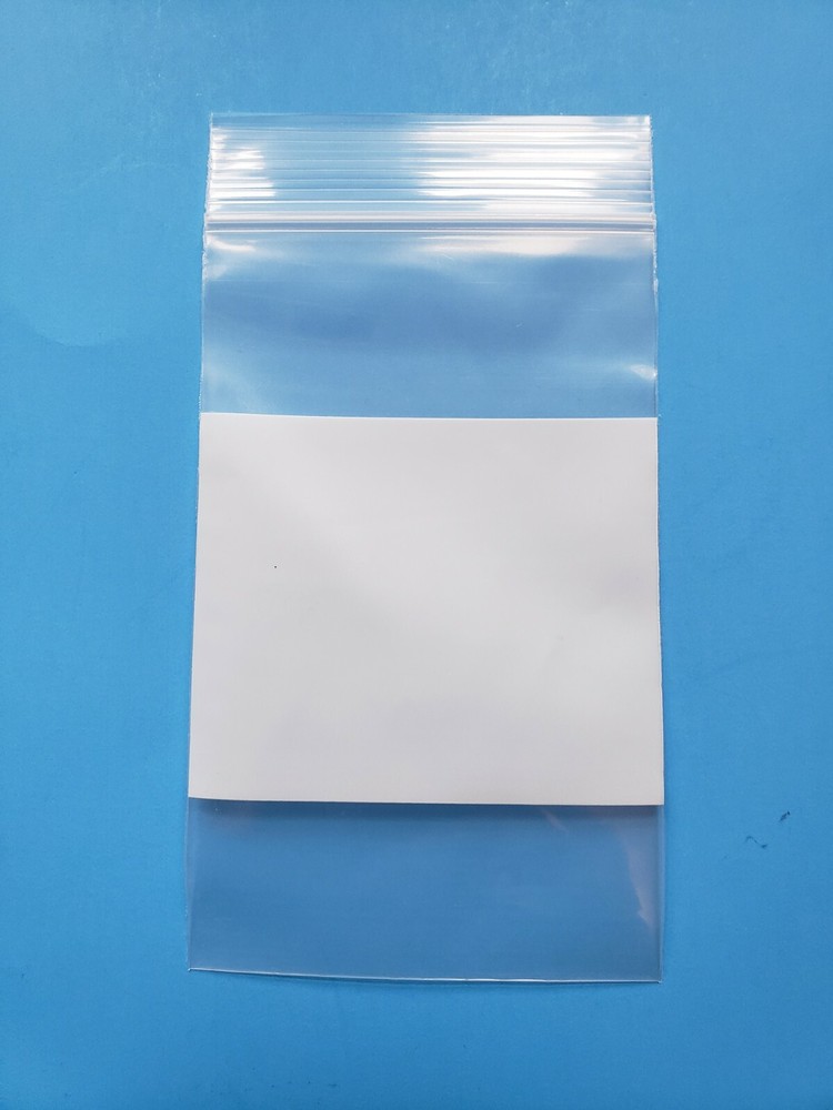 3″ x 5″ Heavy Duty 4Mil White Block Zip Seal Bags Reclosable Lock Whiteblock