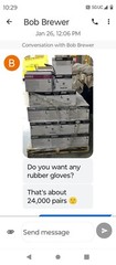 Gloves Black Nitrile Exam Ammex Brand Large 1 Case =10 Boxes