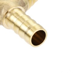 2Pcs Reducing Barb Hose Fitting Y Shape Pipe Connector Brass 1/2″ x 3/8″ x 3/8″
