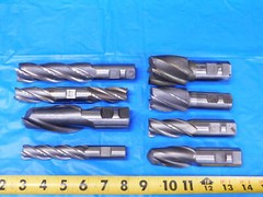 8PC WELDON & OTHERS HSS SQUARE BALL NOSE CORNER RADIUS END MILLS 1″ – 1 3/4 1.0