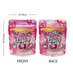4×5” Mylar Bags Resealable Stand Up Pouches Odor Proof Storage Multi-Purpose