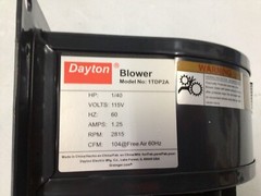 Dayton – 1Tdp2 Rectangular Oem Blower, 2836 Rpm, 1 Phase, Direct Drive, Steel 1