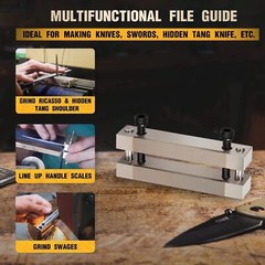 File Guide Tool Hardened with Carbide Surface For Knife Making and Bladesmiths