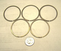 5 PARKER 24SBR-SS NOS ORFS BRAZING RING 1-1/2″ SIZE 1.515″ OD. FLAT .08″ L