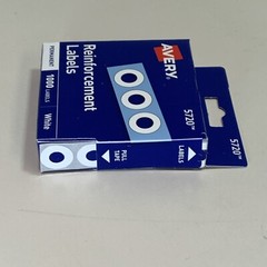 Avery Hole White Reinforcements 1,000/pack 5720