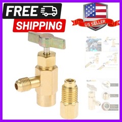 R1234YF Self-Sealing Can Tap with R134A Tank Adapter, 1/4″ SAE 1/2″ LH Thread…