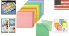 Water-Resistant Self-Adhesive Transparent Notes | 600 Sheets, 3″ x 3″ Size