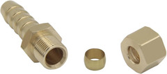 2PCS Compression Fitting 5/16″ Tube OD to 3/8″ Hose Barb Transmission Cooler Fue