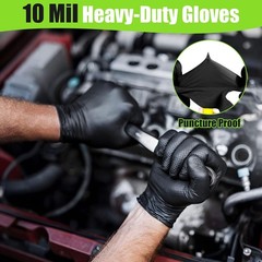 TREEGO 10 Mil Nitrile Gloves Large Disposable Heavy Duty