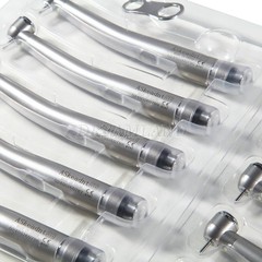 10 x US Ship Denshine 4 Hole Dental LED High Speed Handpiece E-generator Turbine