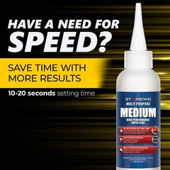Starbond 4 oz. Multi-Purpose Medium – Super Glue (Premium Cyanoacrylate CA Glue)