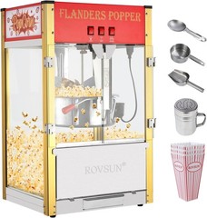 Commercial Popcorn Machine with 16 Ounce Kettle, Countertop Popcorn Maker 1600W