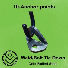 Set of 10 -Weld/Bolt Tie Down Anchors – Trailer, Truck Bed, Motorcycle, Anchor