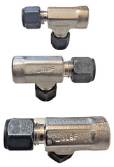 Parker (Lot of 3) 318F CPI Stainless Female Run Tee 1/8″ Tube x 1/8″ FNPT