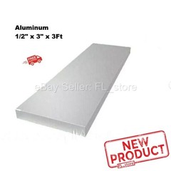 1/2″ Thick Aluminum Flat Bar Stock 3″ Wide x 3 Feet Long Unpolished Finish Alloy