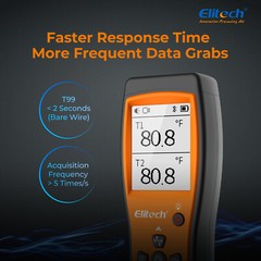 Elitech Digital AC Manifold Gauge DMG-4B & Temperature Thermometer ICT-220