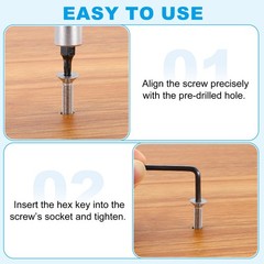 M5 x 30 mm Flat Head Socket Cap Screws, 20 Pcs Hex Socket Countersunk Flat
