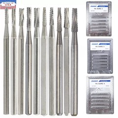 Dental Surgical Burs Round Long 4 556 557 558 330 Carbide Burr High Speed 25mm