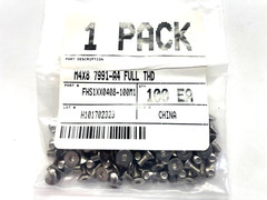 (100 PIECE LOT) 93395A251, 316 SS Hex Drive Flat Head Screw M4 x 0.70mm Thread