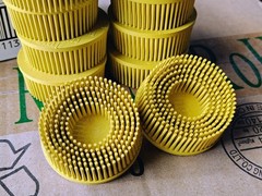 (10) 3M Automotive Scotch-Brite 2″ Roloc Ceramic Bristle Disc Brush Med Yellow