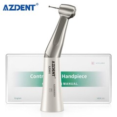 AZDENT Dental 1:1 Slow Low Speed Handpiece Push Button Contra Angle fit CA burs