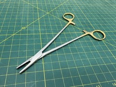 Millennium Surgical 1-4151 TC Mayo Hegar Needle Holder 7.5” w/ Serrated TC Jaws