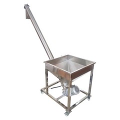 220V Pellet Feed Automatic Feeding Machine Screw Feeder Grain Particle Conveyor