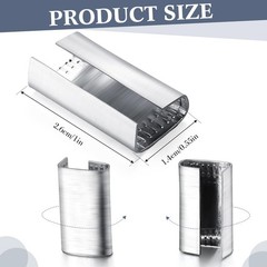 Blulu 2000 Pcs 1.02 inches x 0.55 x 0.02 inches, As Pictures Shown