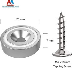 12 Neodymium Magnets 25LB with Steel Counterparts – 0.79″x0.28″ Quality