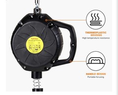 Self Retracting Lifeline 50FT Fall Protection Retractable Lanyard, Class 1 SRL