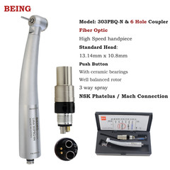 BEING Dental High Speed Handpiece Fiber Optic Turbine LED Coupler fit NSK