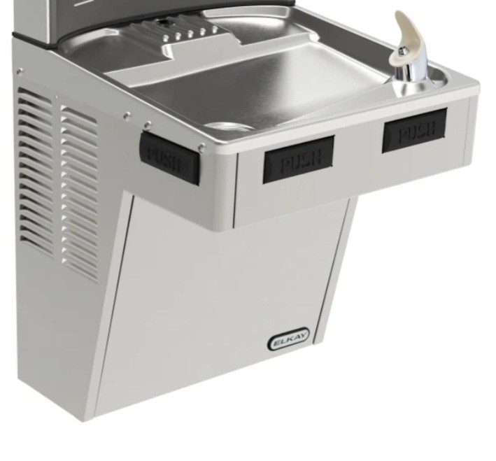 Elkay LMABFDWSS Bar Free Filter On-Wall Refrigerated Water Drinking Fountain