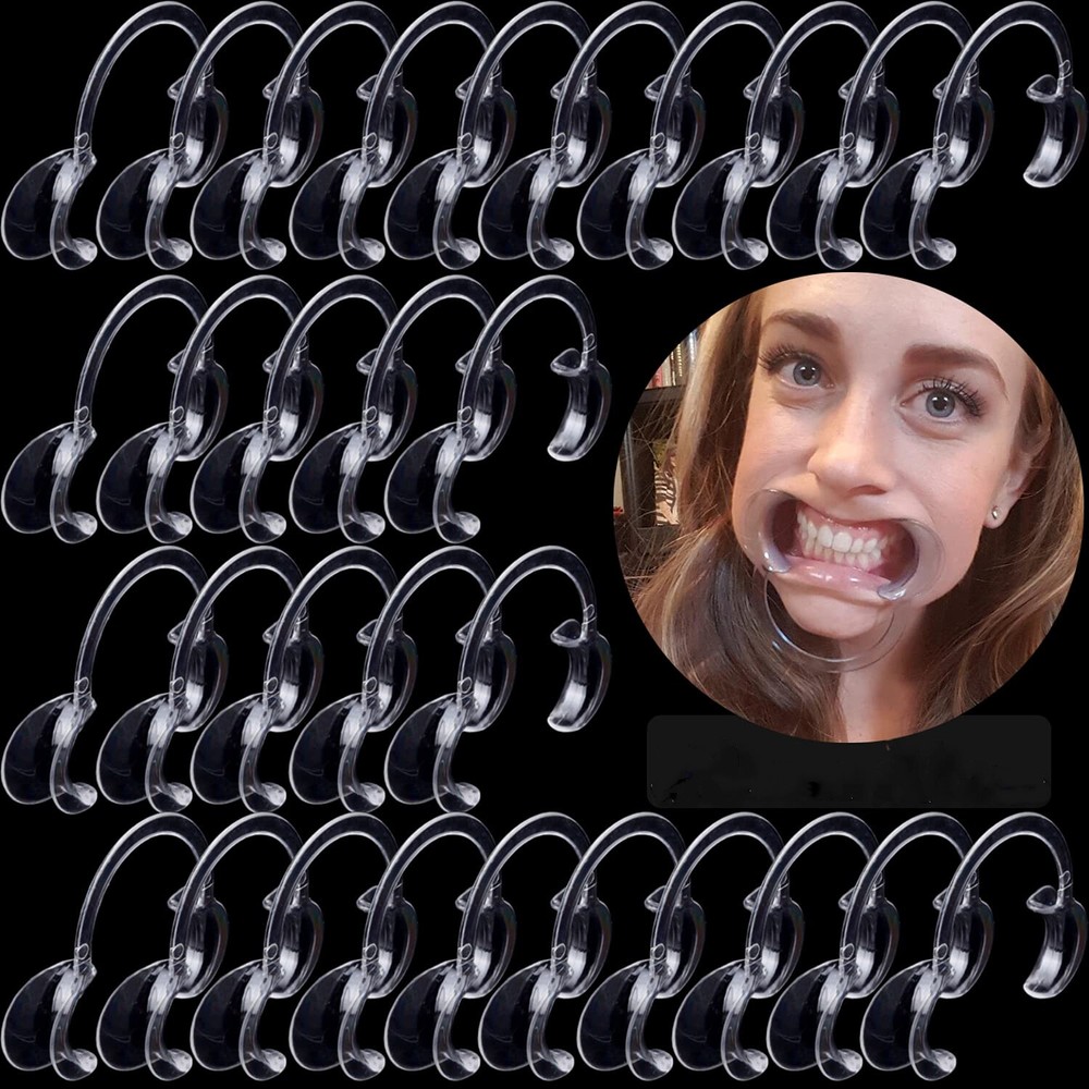 20pc EZGO S/M/L Dental Mouth Opener Lip Cheek Retractor C-Shape Adult Kid Game