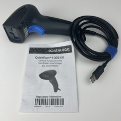 Datalogic Quick Scan QD2131 Barcode Scanner Unused w/ Regulatory Addendum