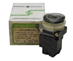 GE General Electric CR104B101 Selector Switch 2-Position 150V (No Knob/Ring) NOS