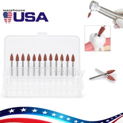 AZDENT Dental 0413 Brownie Polishers Friction Grip FG Mini Points 1.6mm 12/Box