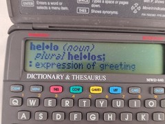Franklin Bookman MWD-440 Merriam-Webster Electronic Dictionary Thesaurus Tested