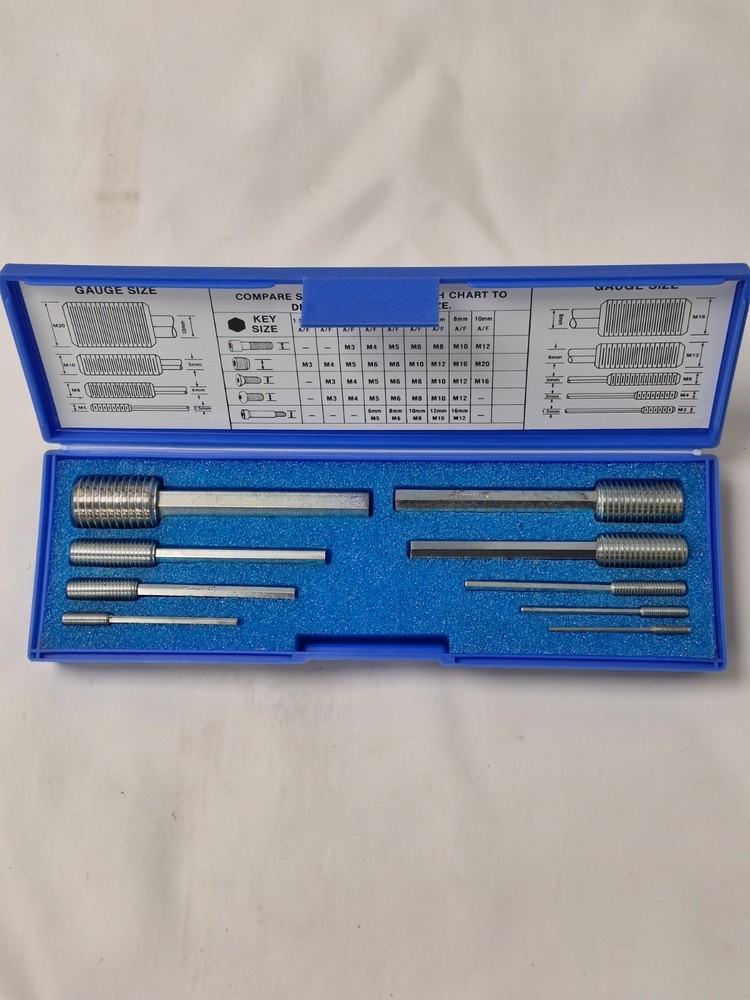 Holo-Krome Metricheck Gauge Metric Fastener Thread Check Key Size FULL SET