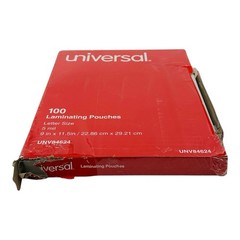100 Count Universal Letter Size Laminating Pouches 5 mil Gloss Clear