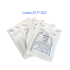Dental Ortho Heat Thermal Activated Niti Rectangular Arch Wire Ovoid Form