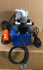 Electric Hydraulic Pump Double Acting Pump 5000 to 10000 PSI 8L Solenoid Valve