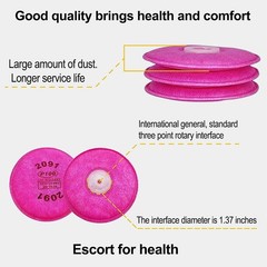 Gas Dust Mask 6200+2091 Gas mask Suit Respirator Painting Spraying Face Size M