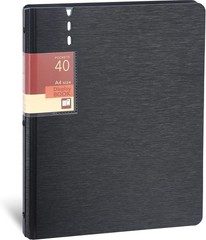 Presentation Binder 40-Pocket, Displays 80 Pages, 9×12 inch with Plastic Slee…