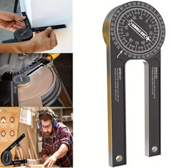 Aluminum Miter Saw Protractor | 7-Inch Rust Proof Angle Finder Featuring