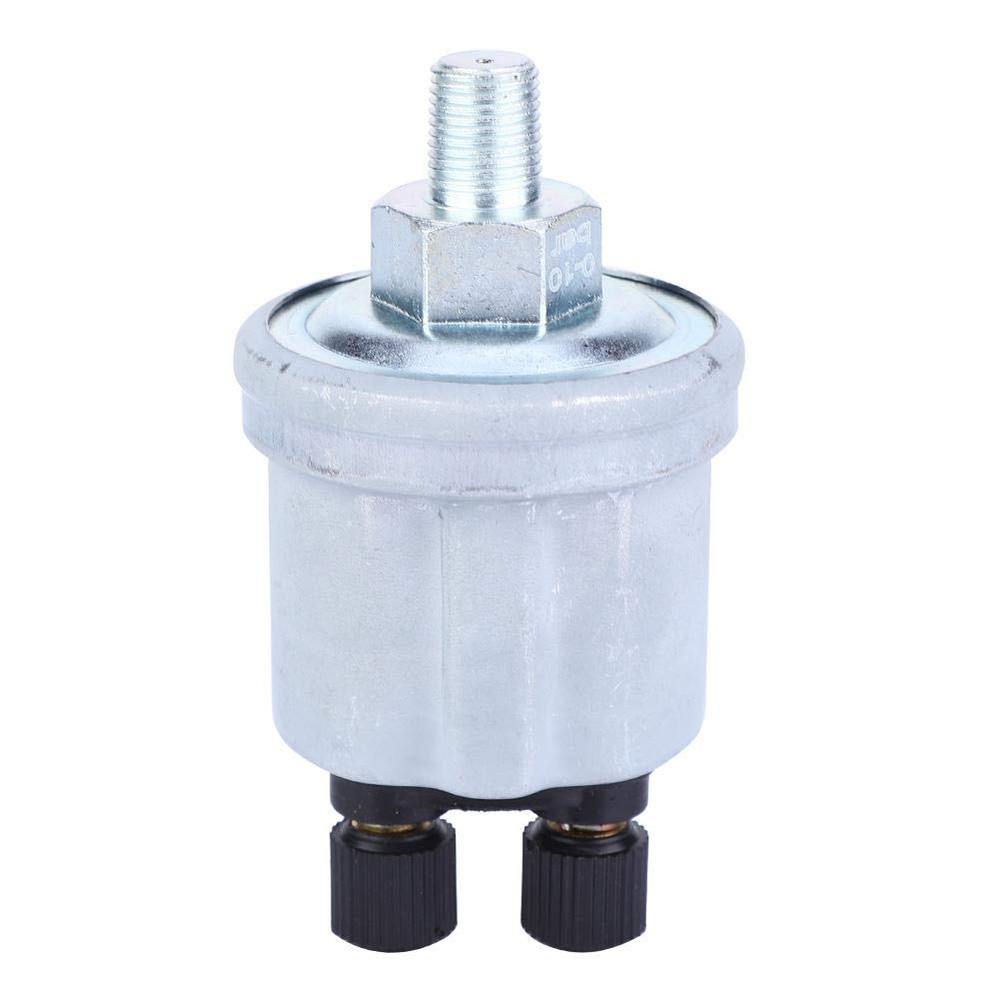 1/8-27 NPTF Oil Pressure Sensor, Thread Oil Pressure Sensor Sender Unit 0-10 Bar