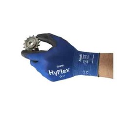 6 Pairs – Ansell HyFlex 11-618 Polyurethane Coated Precision Work Glove Size-11
