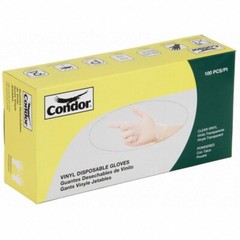 (LARGE) 100 PACK! CONDOR Vinyl Powdered Disposable Gloves General Use Gloves HR