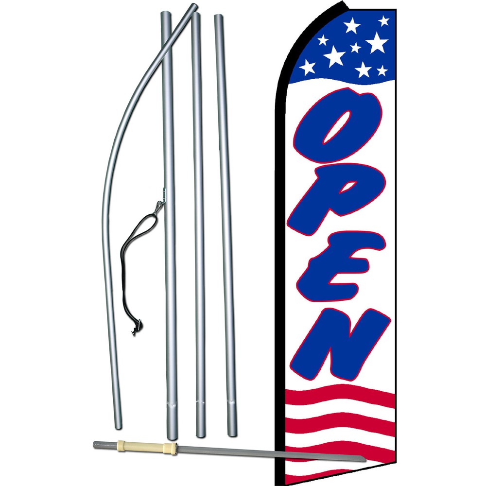 Open Stars And Stripes Complete Swooper Flag Bundle
